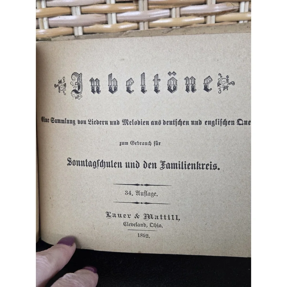 1892 Jubeltöne Hosianna (German Edition) Songbook for Families-Church Gatherings